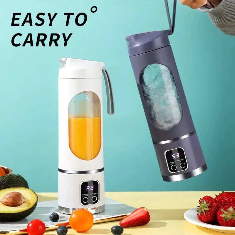 Mini Portable Blender – Rechargeable, Ice-Crushing Power, 450ml Capacity