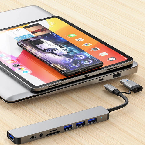8 in 2 Pocket USB-C Hub